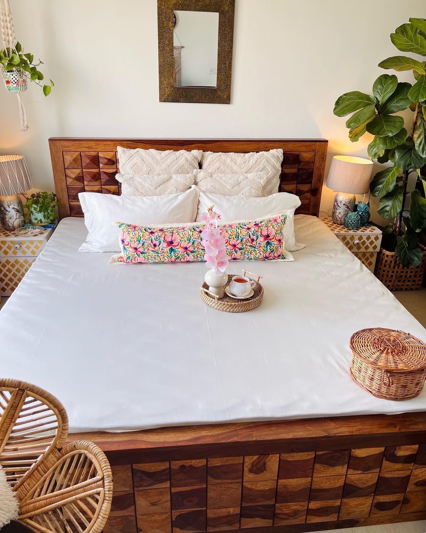 white solid Bedding set - Image 5