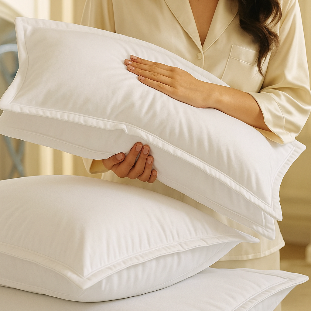 white solid Bedding set - Image 2