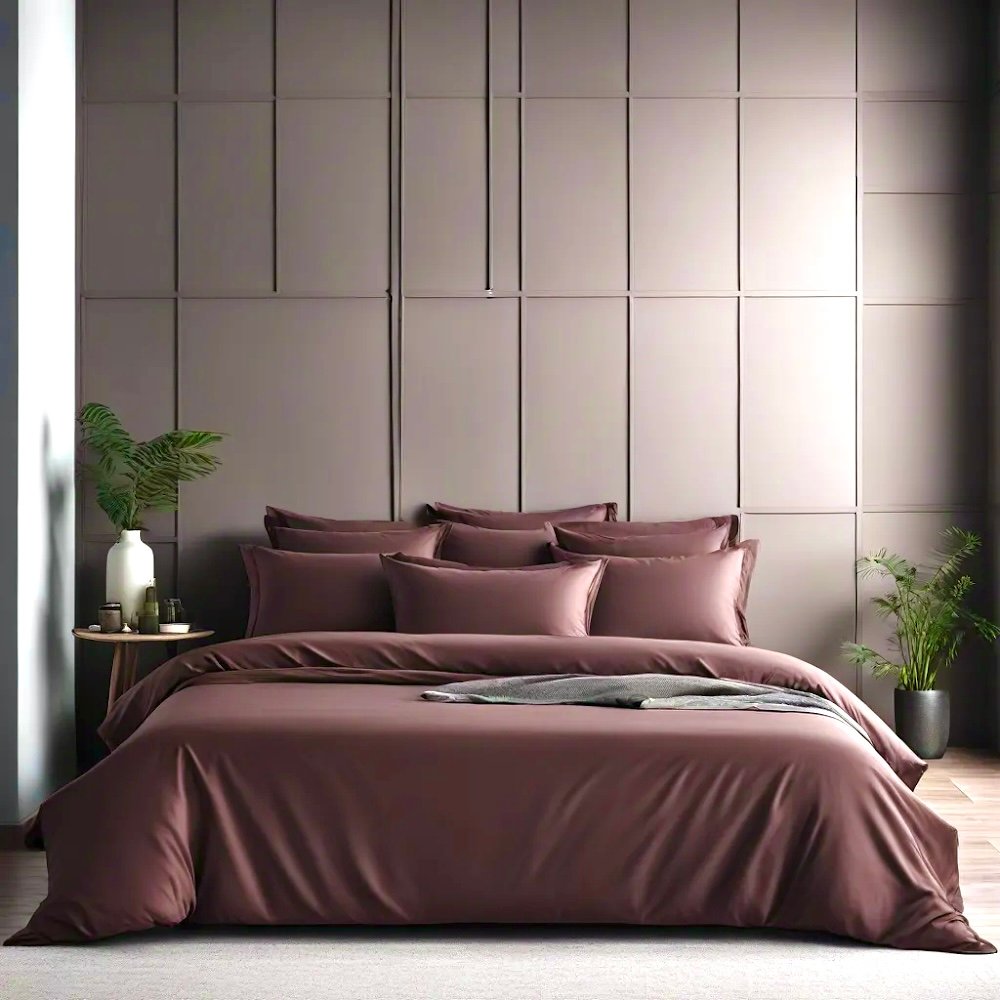 Rose Brown fitted | 800 TC | 4 pillow covers - Image 8