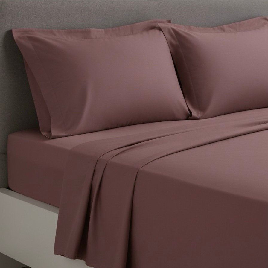Rose Brown fitted | 800 TC | 4 pillow covers - Image 4