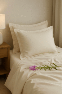 Solid Ivory Bed sheet set