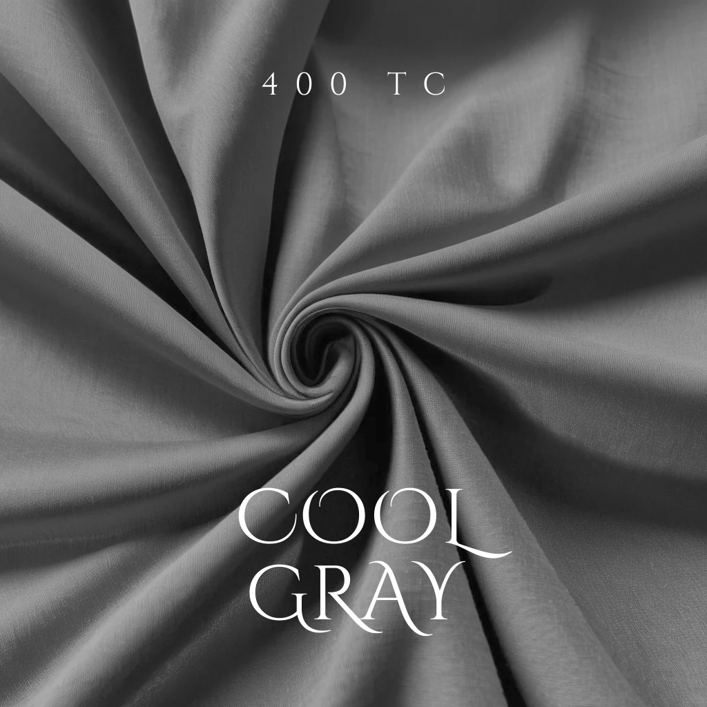 Grey Fitted Bedding set | 400 TC - Image 7