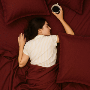 Red Berry Solid Dark 100% Cotton Bedding Set | King Size 108x108 | 400TC with 2 Pillow Covers