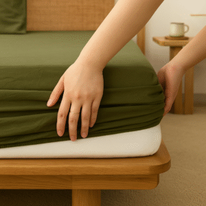 Olive Fitted Bedding set | 400 TC