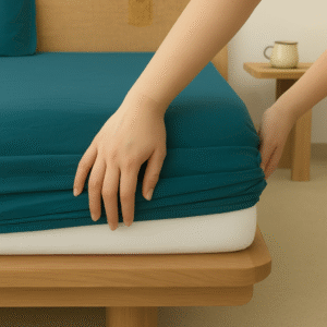 Teal Fitted Bedding set | 400 TC