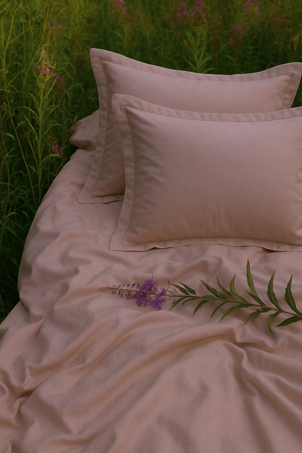 7 pc set | 600 TC | Pink striped bedding set - Image 8