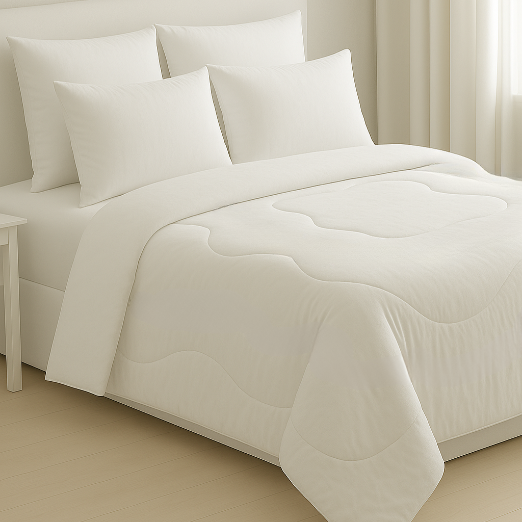 Pure White Wavy Comforter - Image 2