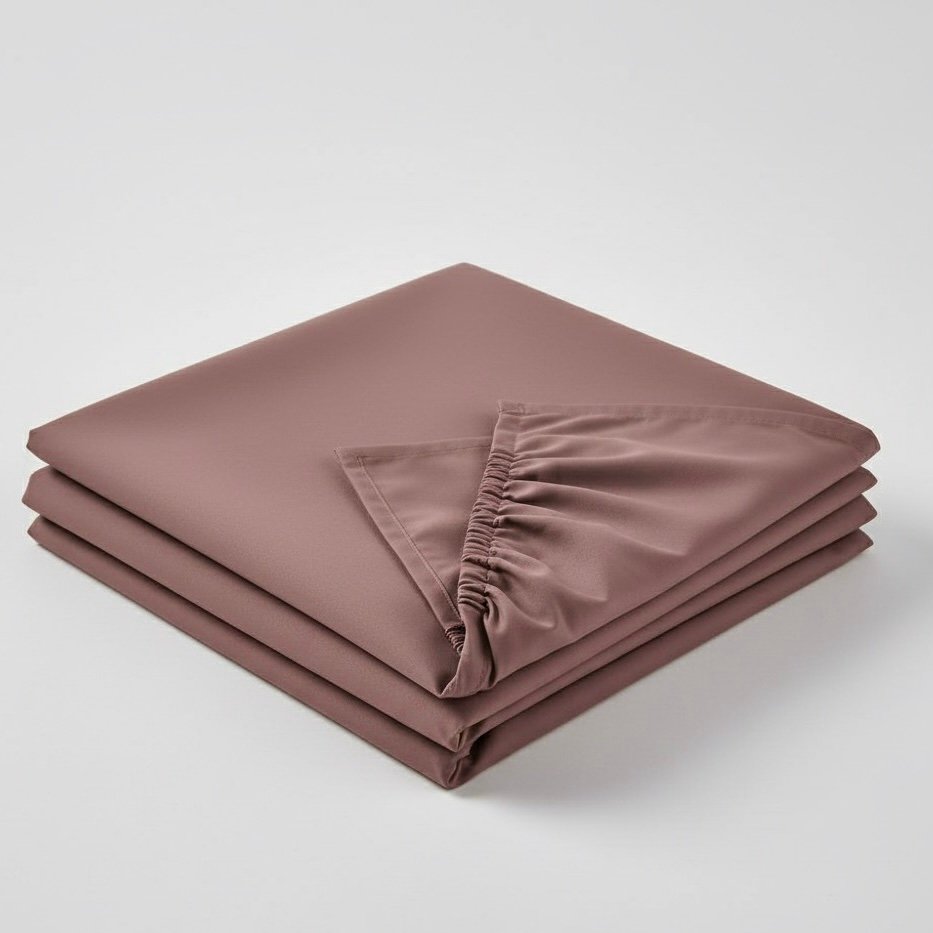 Rose Brown fitted | 800 TC | 4 pillow covers - Image 3