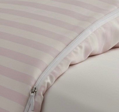 Light pink self striped | Duvet Cover | 400 TC - Image 6