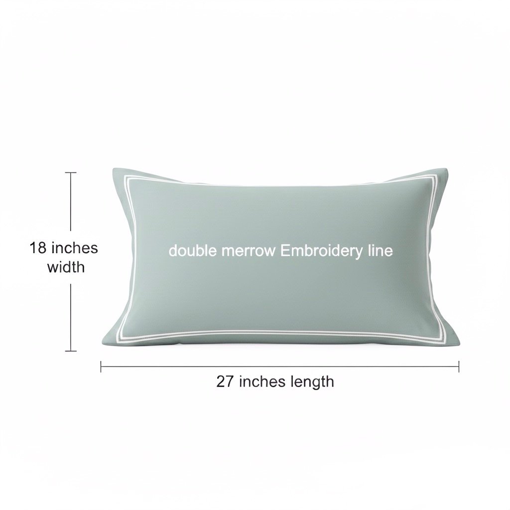 Soothing sea 400 TC Bed Sheet with Double Merrow on 2 Pillow Covers - Image 8