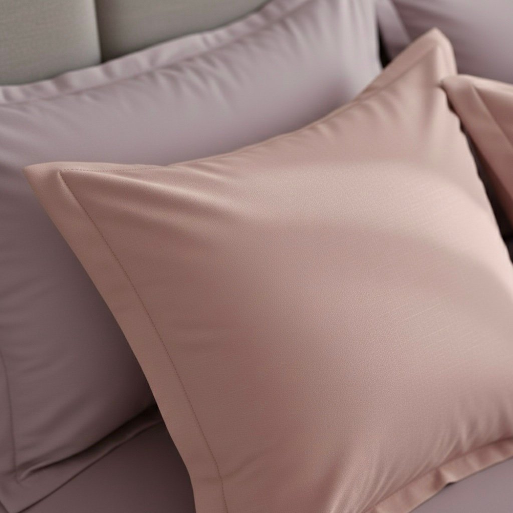 Pink an Lilac 6 pcs Luxury Complete bedding Set | Bedsheet, Comforter and Cushion Cover - Image 11